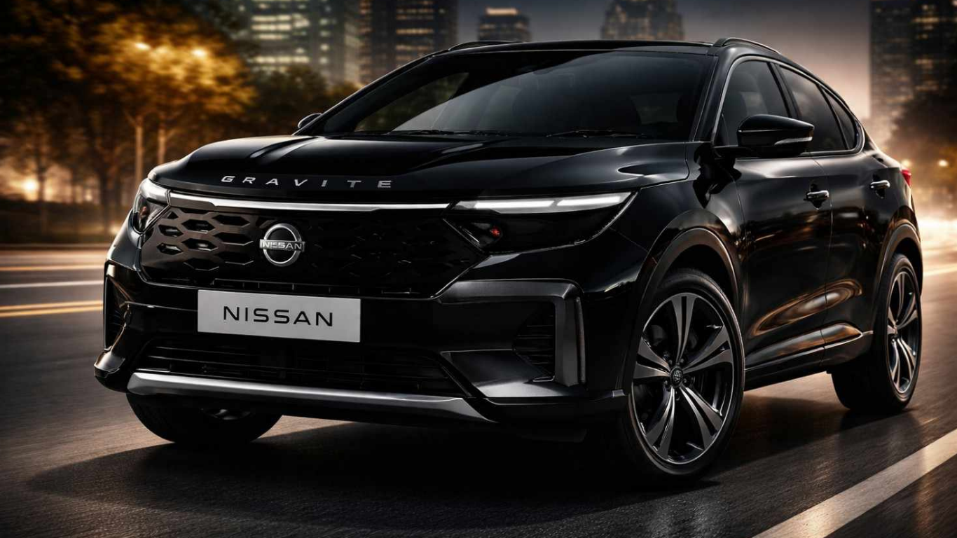 Nissan Gravite 7 seater car exterior design and front look
